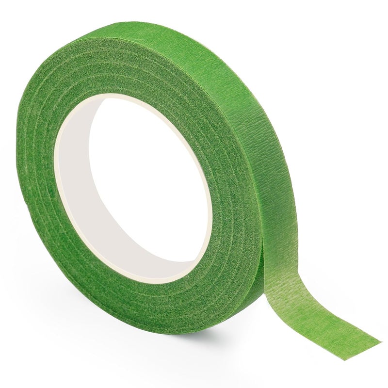 SOCNITC Flower Tape, Floral Tape for Bouquets, 1/2inch Green Flower Tape for Bouquet Stem Wrap Floral Arranging Craft Projects Corsages, Wedding Bouque - Image 1